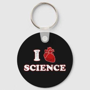 Porte-clés j'aime la science / i coeur science / anatomie