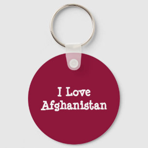 Porte-clés J'aime l'Afghanistan