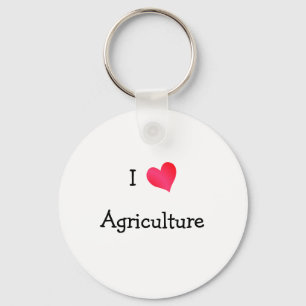 Porte-clés J'aime l'agriculture