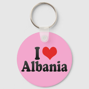 Porte-clés J'aime l'Albanie