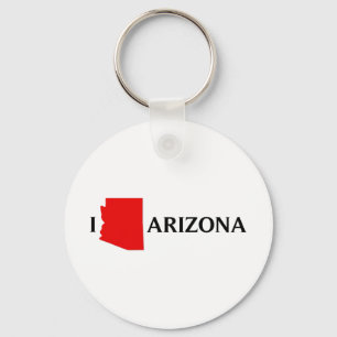 Porte-clés J'aime l'Arizona - l'amour AZ d'I