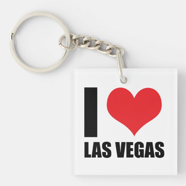 Porte-clés J'aime Las Vegas (Devant)