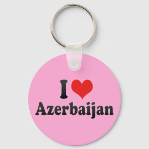 Porte-clés J'aime l'Azerbaïdjan