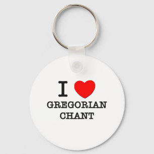 Porte-clés J'aime le chant grégorien
