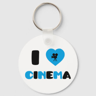 Porte-clés J'aime le cinéma