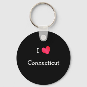 Porte-clés J'aime le Connecticut