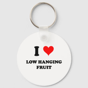 Porte-clés J'aime le fruit accrochant du bas