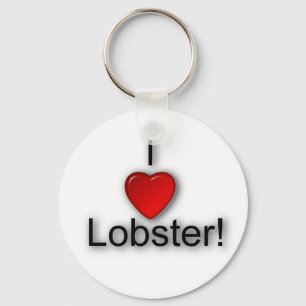 Porte-clés J'aime le homard !