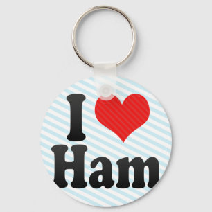 Porte-clés J'aime le jambon