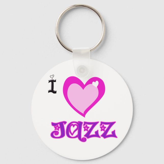 Porte-clés J'AIME LE Jazz (Recto)