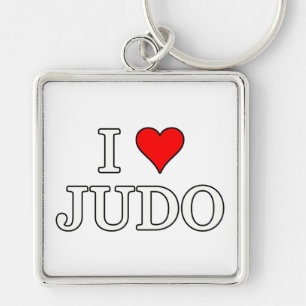 Porte-clés J'aime le judo