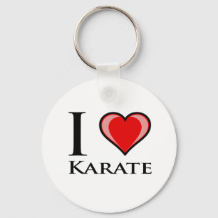 Porte-clés J'aime le karaté