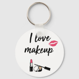 Porte-clés J'aime le maquillage