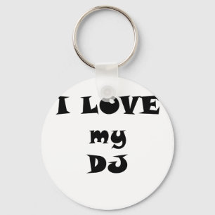 Porte-clés J'aime le mon DJ