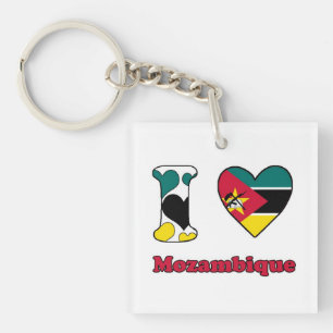 Porte-clés J'aime le Mozambique