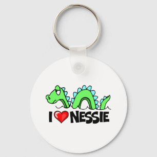 Porte-clés J'aime le Nessie