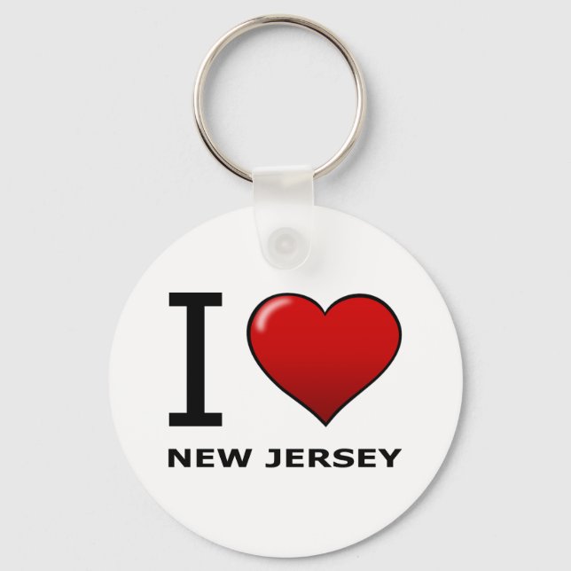 PORTE-CLÉS J'AIME LE NOUVEAU JERSEY (Recto)