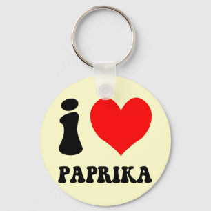 Porte-clés J'aime le paprika