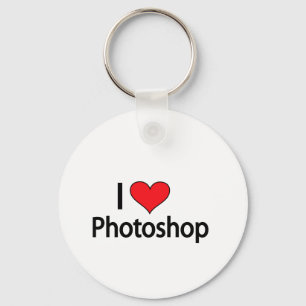 Porte-clés J'aime le photoshop
