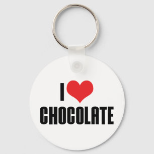Porte-clés J'aime le Porte - clé au chocolat