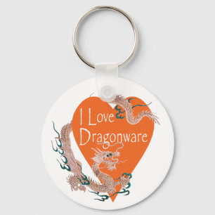 Porte-clés J'aime le porte - clé de Dragonware