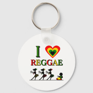 Porte-clés J'aime le reggae