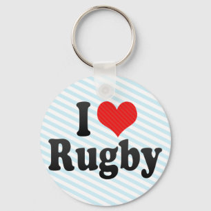 Porte-clés J'aime le rugby