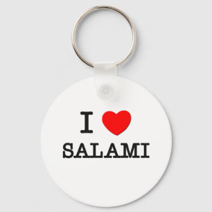 Porte-clés J'aime le salami