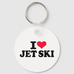 Porte-clés J'aime le ski de jet