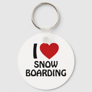 Porte-clés J'aime le snowboard