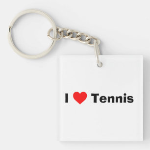 Porte-clés J'aime le tennis