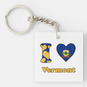 Porte-clés J'aime le Vermont