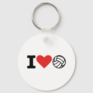 Porte-clés J'aime le volleyball