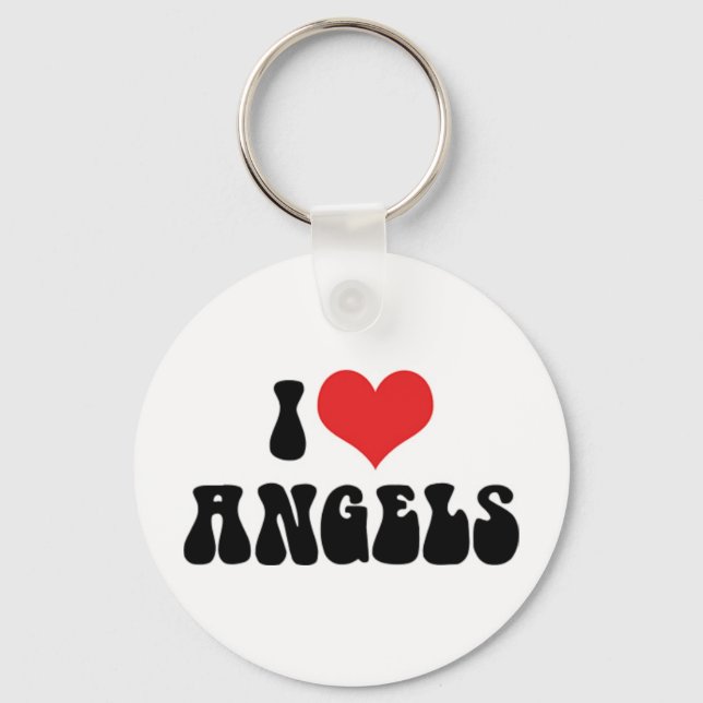 Porte-clés J'aime les Anges (Recto)