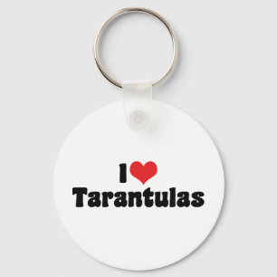 Porte-clés J'aime les araignées cardiaques