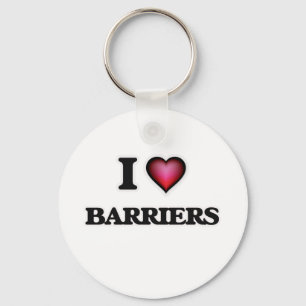 Porte-clés J'aime les barrières