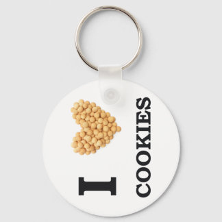 Porte-clés J'aime les cookies