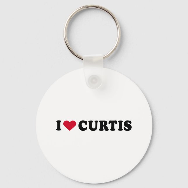 PORTE-CLÉS J'AIME LES CURTIS (Recto)