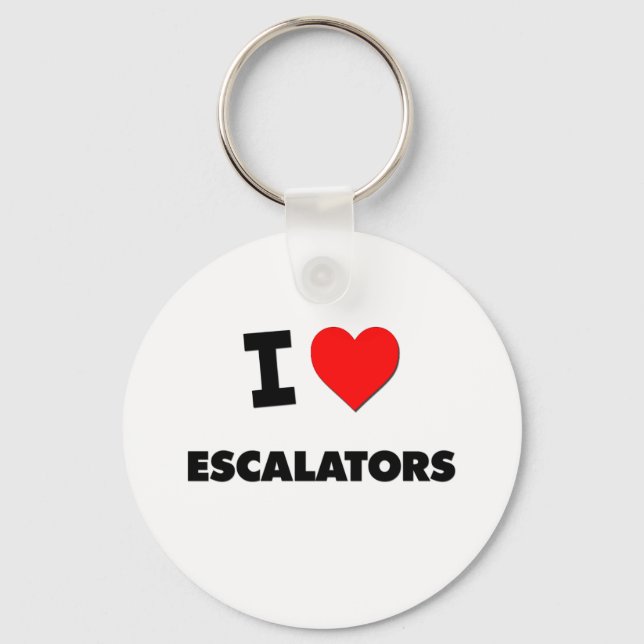 Porte-clés J'aime les Escalators (Recto)