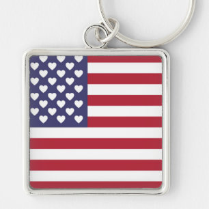 PORTE-CLÉS J'AIME LES ÉTATS-UNIS D'AMÉRIQUE