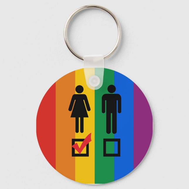 PORTE-CLÉS J'AIME LES FILLES (Recto)