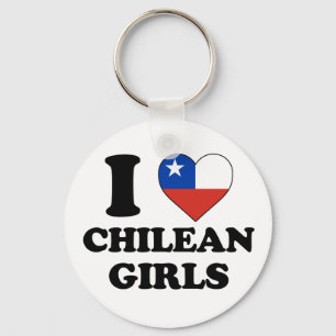 Porte-clés J'aime les filles chiliennes