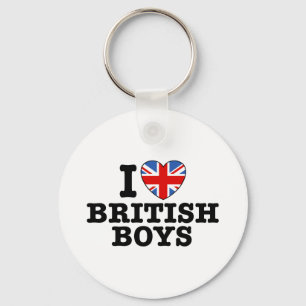 Porte-clés J'Aime Les Garçons Britanniques