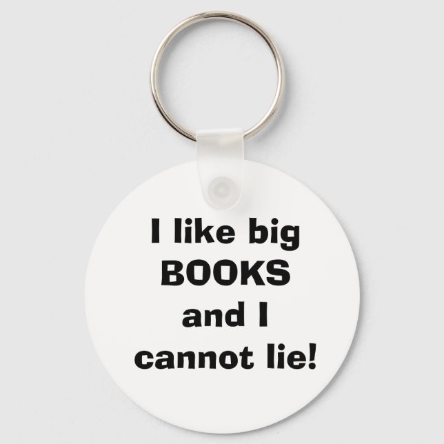 Porte-clés J'aime les grands livres porte - clé (Recto)