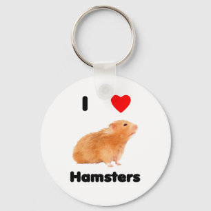 Porte-clés J'aime les hamsters Porte - clé