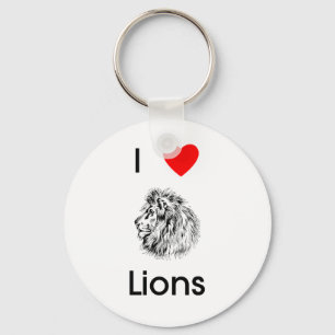 Porte-clés J'aime les lions Porte - clé
