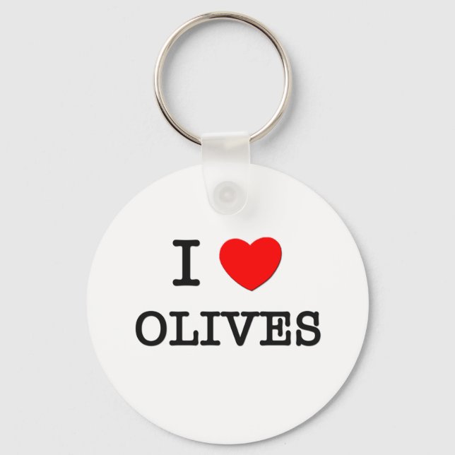 Porte-clés J'aime les olives (Recto)