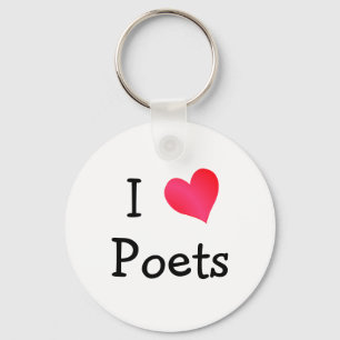 Porte-clés J'aime les poètes