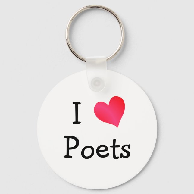 Porte-clés J'aime les poètes (Recto)