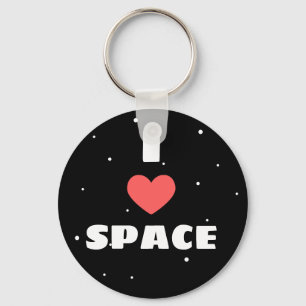 Porte-clés J'aime l'espace